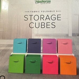 Neaterize 8 Fabric Foldable Storage Cubes